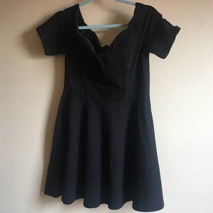 Short sleeve black peplum dress, Guess, 10